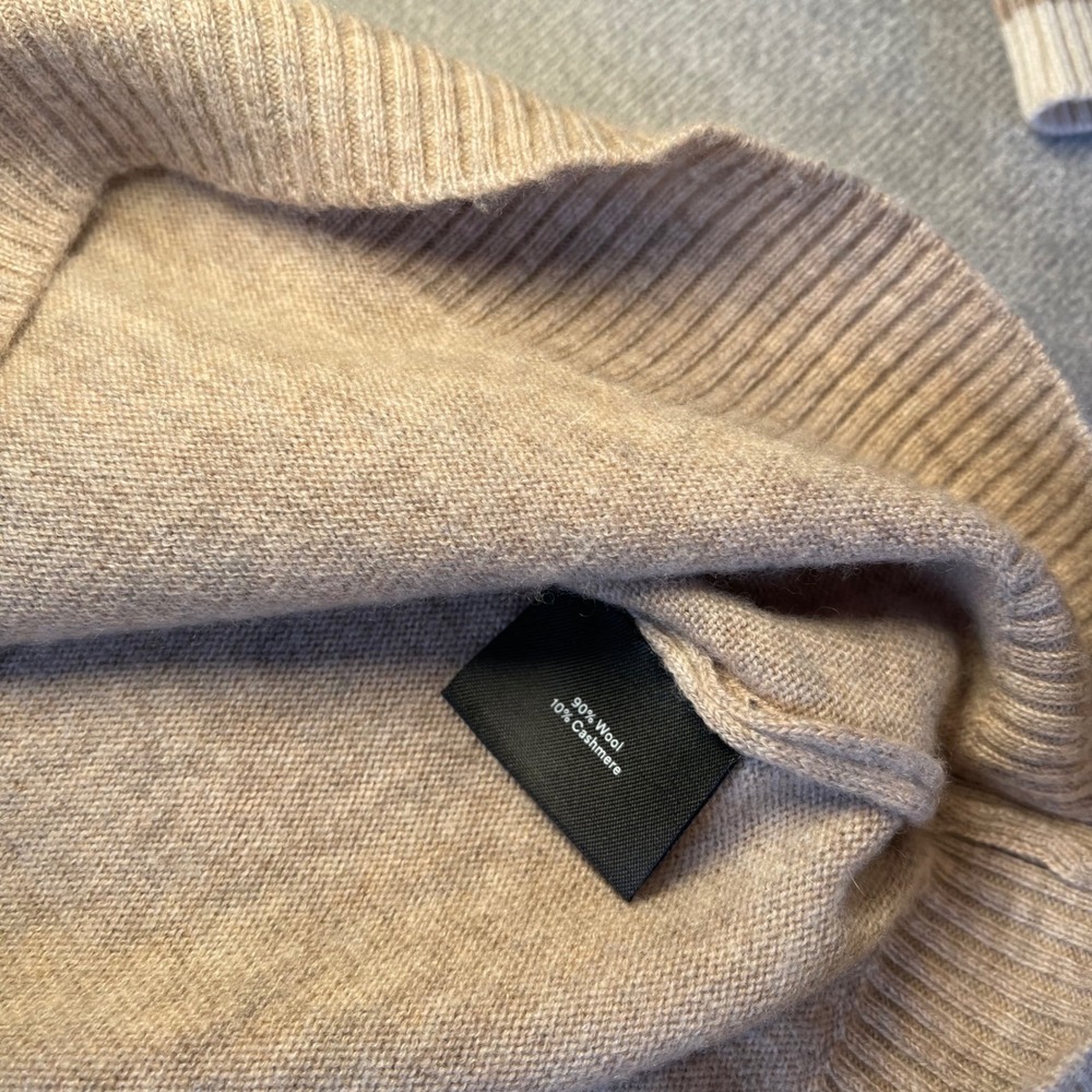 Summersalt The Wool Cashmere Hoodie and Jogger Lounge Set Beige Small Old Money - Picture 5 of 12